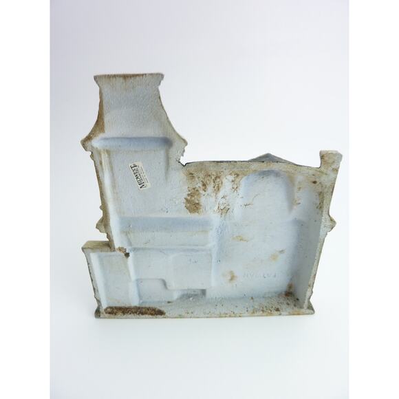 Vintage Cast Iron Victorian House Village Door Stop Cottage Shabby Chic - Picture 3 of 6